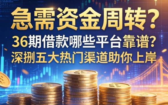 急需资金周转？36期借款哪些平台靠谱？深扒五大热门渠道助你上岸