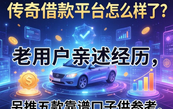 传奇借款平台怎么样了？老用户亲述经历，另推五款靠谱口子供参考