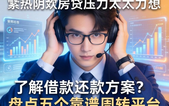 房贷压力太大想了解借款还款方案？盘点五个靠谱周转平台