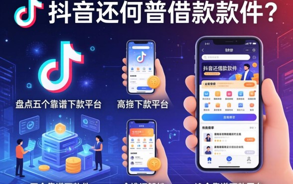 抖音里有哪些借款软件？盘点五个靠谱下款平台