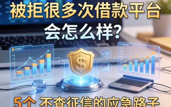 被拒很多次借款平台会怎么样？分享5个不查征信的应急路子