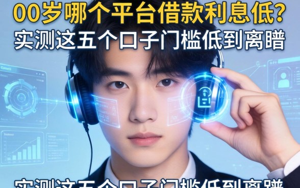 00后在哪个平台借款利息低？实测这五个口子门槛低到离谱