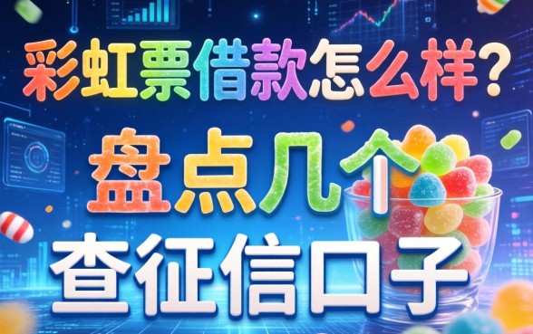 彩虹糖借款怎么样？盘点几个不查征信的口子