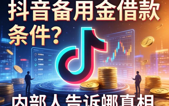 抖音备用金借款条件有哪些？内部人告诉你真相