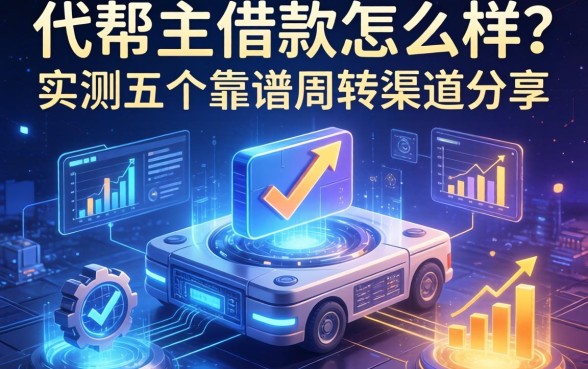 代帮主借款怎么样？实测五个靠谱周转渠道分享
