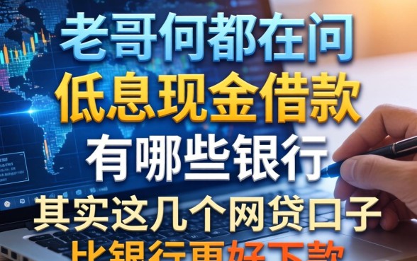 老哥们都在问低息现金借款有哪些银行，其实这几个网贷口子比银行更好下款
