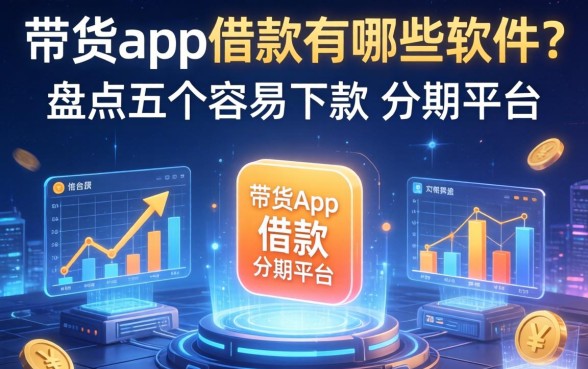 带货app借款有哪些软件？盘点五个容易下款的分期平台