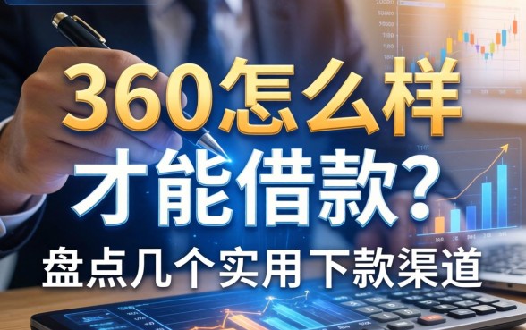 360怎么样才能借款？盘点几个实用的下款渠道