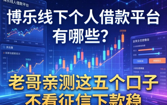 博乐线下个人借款平台有哪些？老哥亲测这五个口子不看征信下款稳