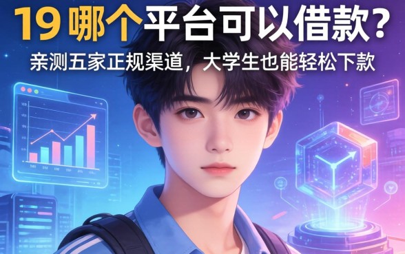 19岁哪个平台可以借款？亲测五家正规渠道，大学生也能轻松下款