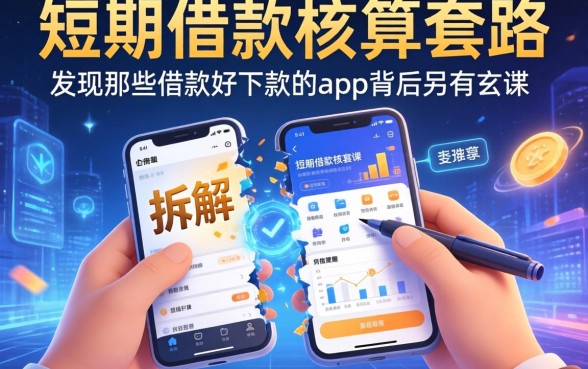 我拆解了短期借款核算套路，发现那些借款好下款的app背后另有玄机