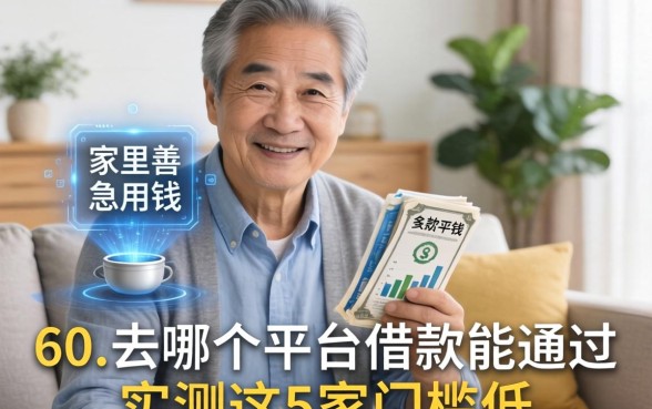 家里老人急用钱，60岁去哪个平台借款能通过？实测这5家门槛低