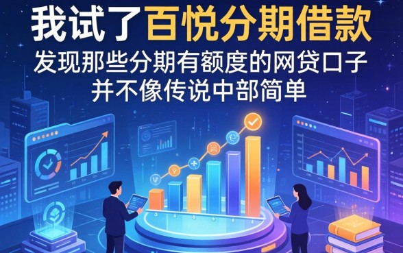 我试了百悦分期借款，发现那些分期有额度的网贷口子并不像传说中那么简单