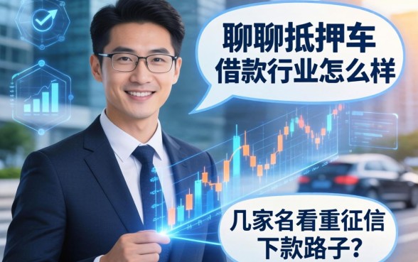 聊聊抵押车借款行业怎么样：几家不看重征信的下款路子