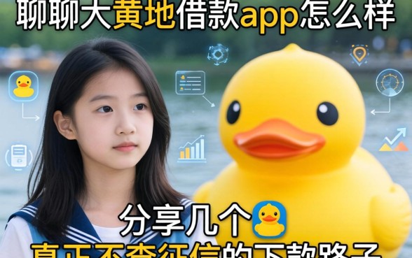 聊聊大黄鸭借款app怎么样，分享几个真正不查征信的下款路子
