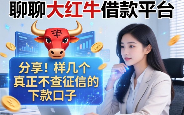 聊聊大红牛借款平台怎么样，分享几个真正不查征信的下款口子