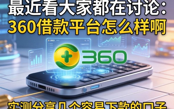 最近看大家都在讨论360借款平台怎么样啊，实测分享几个容易下款的口子