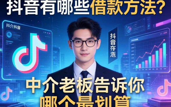 抖音有哪些借款方法？中介老板告诉你哪个最划算