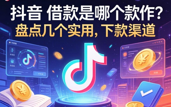 抖音上的借款是哪个软件？盘点几个实用的下款渠道
