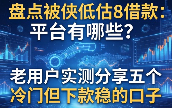 盘点被低估的借款平台有哪些？老用户实测分享五个冷门但下款稳的口子