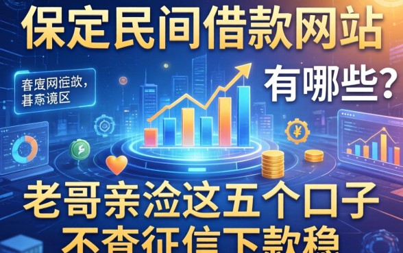 保定民间借款网站有哪些？老哥亲测这五个口子不查征信下款稳