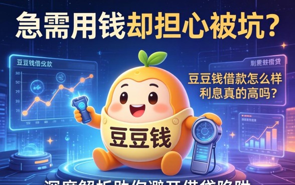 急需用钱却担心被坑？豆豆钱借款怎么样利息真的高吗？深度解析助你避开借贷陷阱