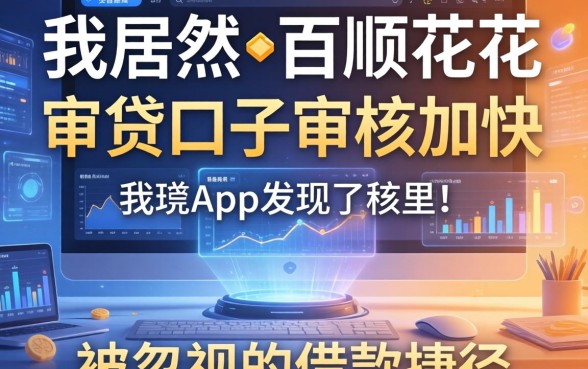 我居然在百顺花花和审贷口子审核加快的app里发现了被忽视的借款捷径
