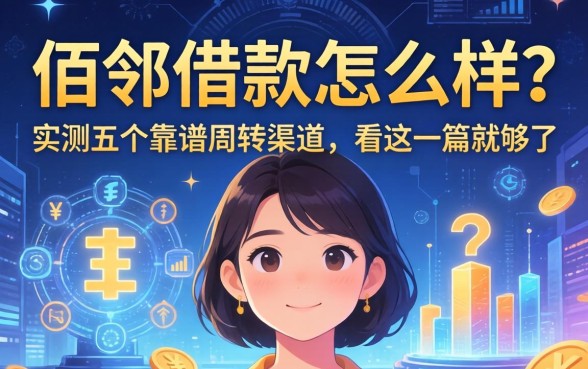 佰邻借款怎么样？实测五个靠谱周转渠道，看这一篇就够了