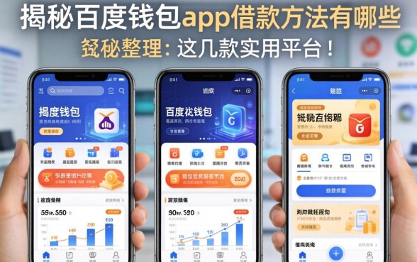 揭秘百度钱包app借款方法有哪些，整理出这几款实用平台