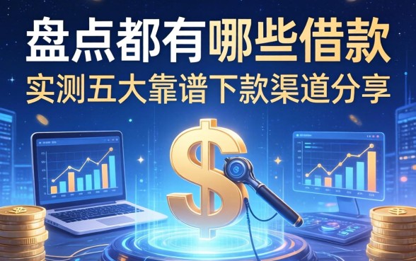 盘点都有哪些借款方式，实测五大靠谱下款渠道分享