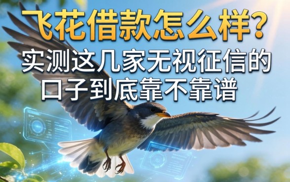 飞鸟花借款怎么样？实测这几家无视征信的口子到底靠不靠谱