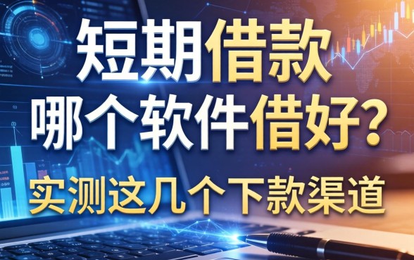 短期借款从哪个软件借好？实测这几个下款渠道