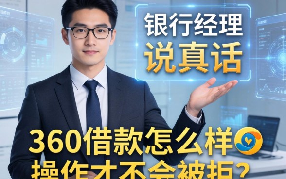 银行经理说真话：360借款怎么样操作才不会被拒？