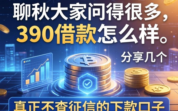 聊聊大家问得很多的390借款怎么样，分享几个真正不查征信的下款口子