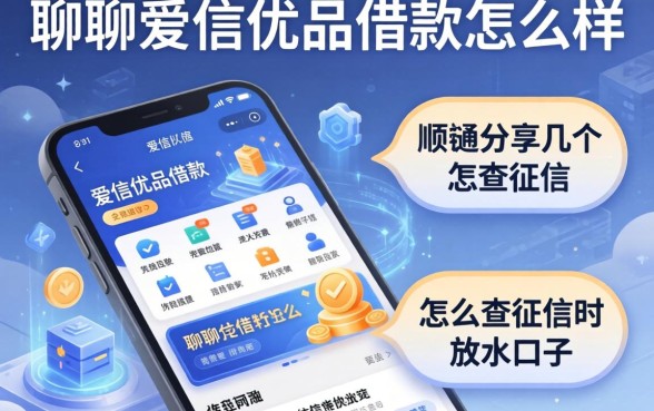 聊聊爱信优品借款怎么样，顺便分享几个不怎么查征信的放水口子
