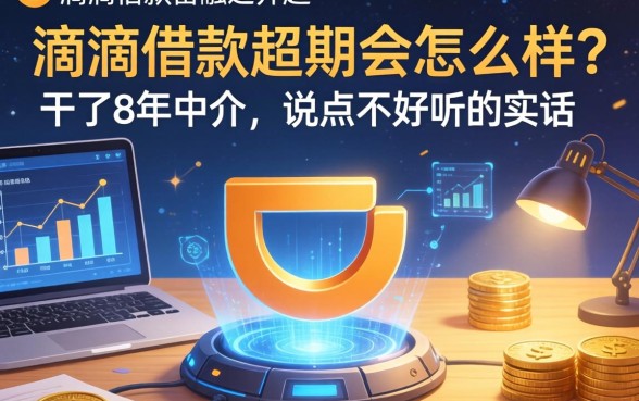 滴滴借款超期会怎么样？干了8年中介，说点不好听的实话