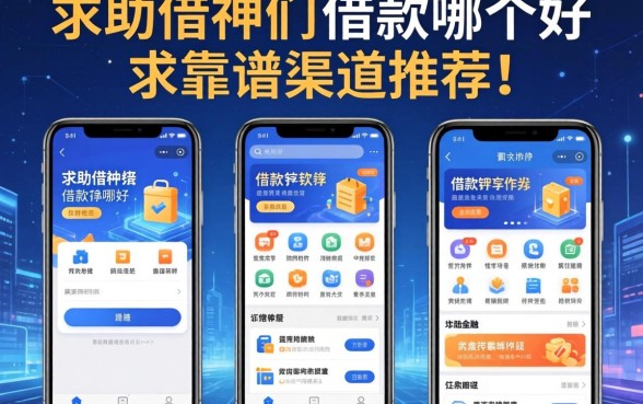 求助大神们，多款借款软件哪个好？求靠谱渠道推荐！