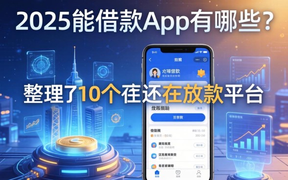 2025能借款的app有哪些？整理了10个还在放款的平台