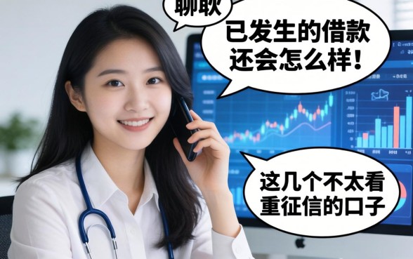 聊聊对已发生的借款不还会怎么样，以及这几个不太看重征信的口子