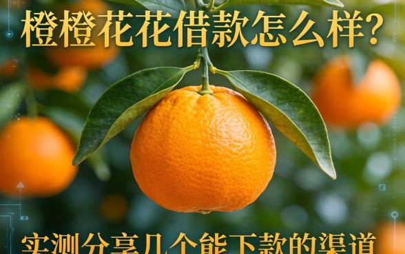 橙子花花借款怎么样？实测分享几个能下款的渠道