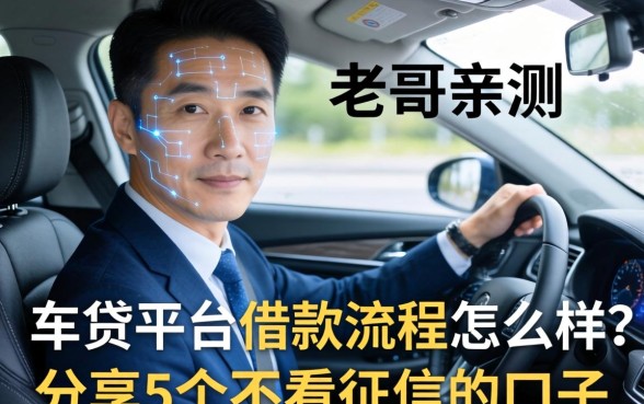 老哥亲测：车贷平台借款流程怎么样？分享5个不看征信的口子