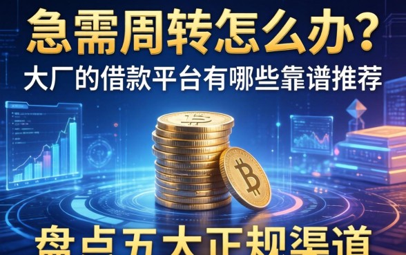 急需周转怎么办？大厂的借款平台有哪些靠谱推荐？盘点五大正规渠道