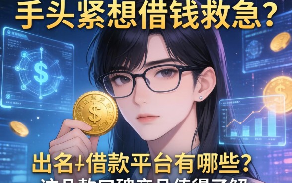手头紧想借钱救急？出名的借款平台有哪些？这几款口碑产品值得了解