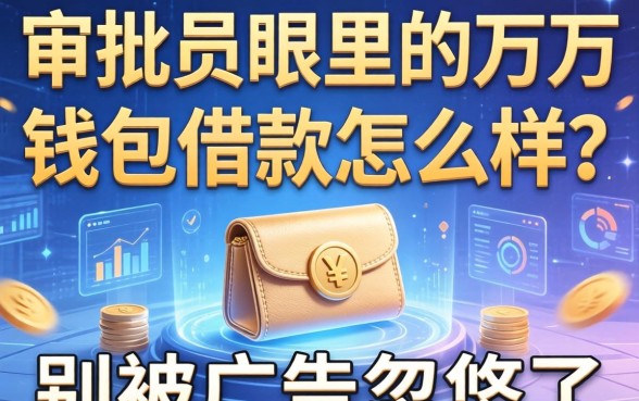 审批员眼里的多万钱包借款怎么样？别被广告忽悠了