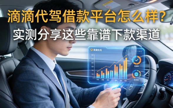 滴滴代驾借款平台怎么样？实测分享这些靠谱下款渠道