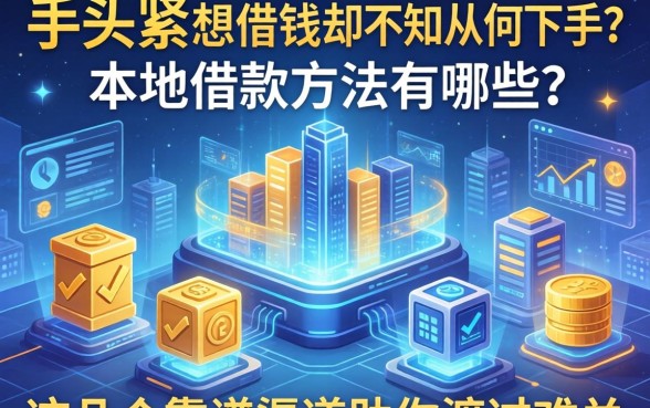 手头紧想借钱却不知从何下手？本地借款方法有哪些？这几个靠谱渠道助你渡过难关