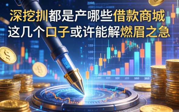 深挖都是由哪些借款商城，这几个口子或许能解燃眉之急