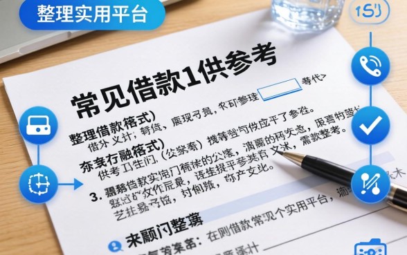 常见借款文件格式有哪些？整理了几个实用平台供参考