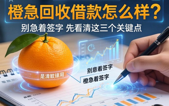橙子回收借款怎么样？别急着签字，先看清这三个关键点