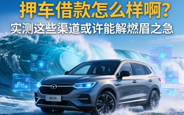 大浪押车借款怎么样啊？实测这些渠道或许能解燃眉之急